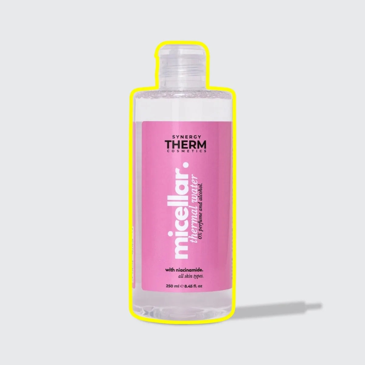 Apă micelară cu Niacinamidă și Betaină, Thermal Micellar Water, ce îndepărtează eficient machiajul și impuritățile fără a irita tenul
