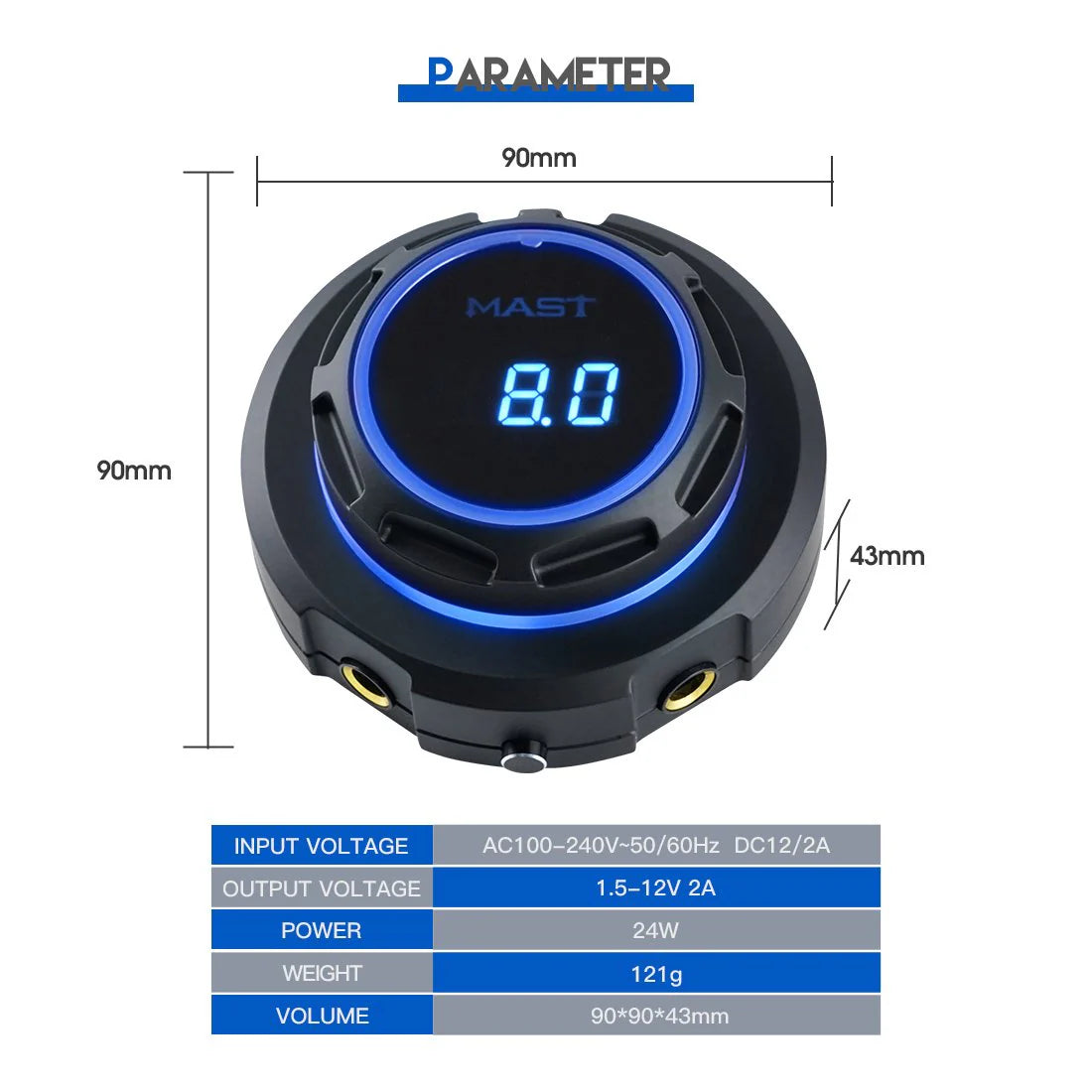 Sursa de alimentare aparat micropigmentare/tatuaj MAST HALO