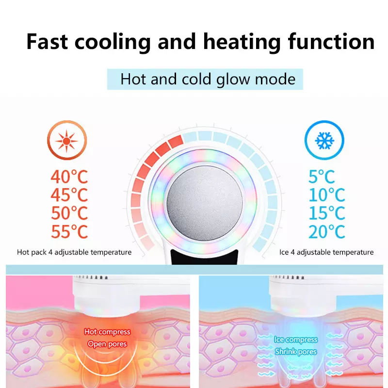 Hot & Cold Therapy Beauty Device - Aparat Facial Portabil