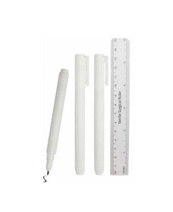 Marker pentru piele cu riglă – steril, pentru make-up și proceduri estetice