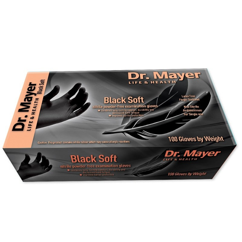 Manusi Examinare Nitril Negre Soft Dr.Mayer
