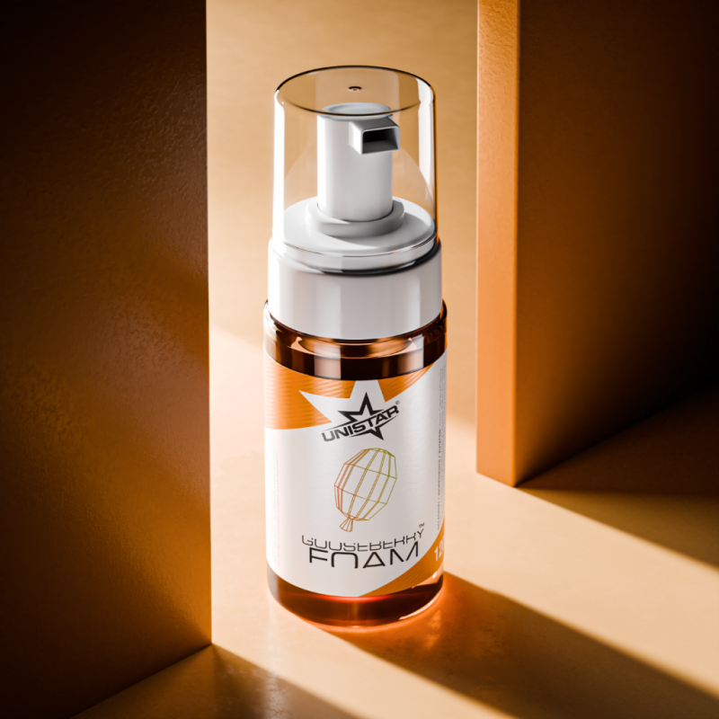 UNISTAR Gooseberry Foam Soap - Spuma Curatare Tattoo cu Vitamina E 120ml