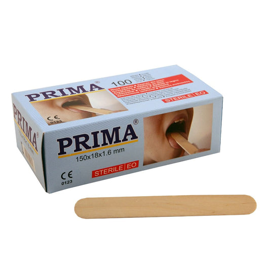 Spatula lemn ambalata steril 150x18mm, set 100buc