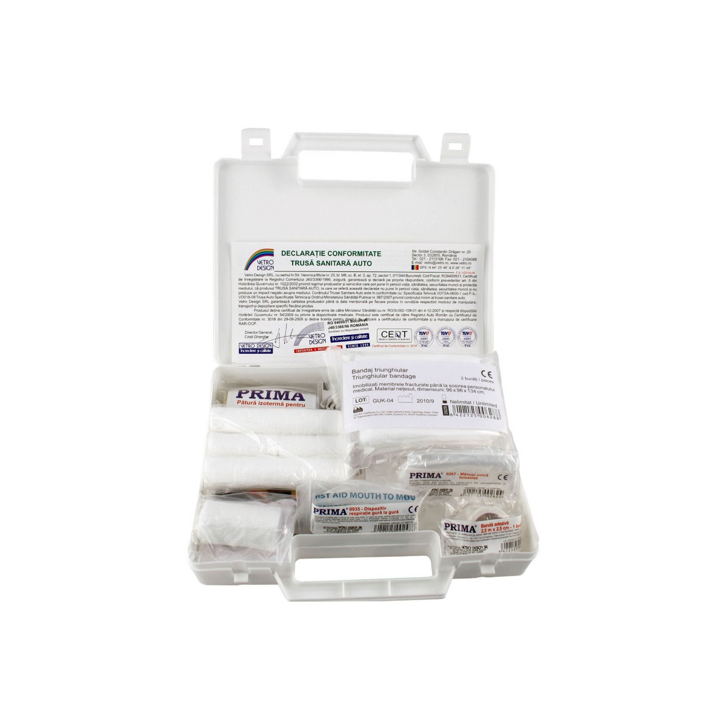 Trusa medicala de prim Ajutor AUTO PRIMA