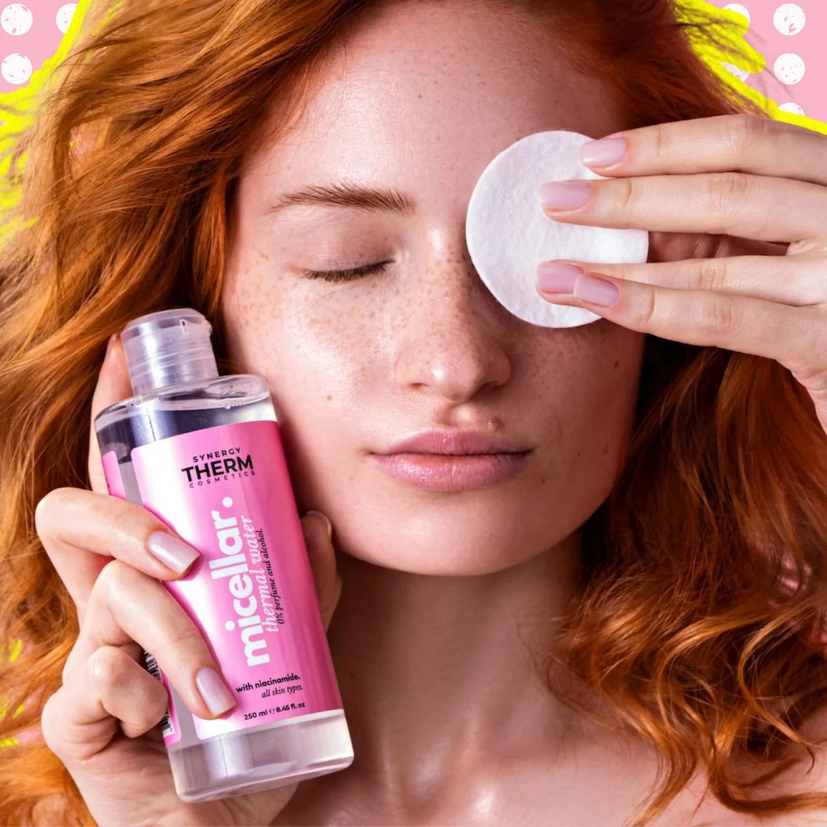 Apă micelară cu Niacinamidă și Betaină, Thermal Micellar Water, ce îndepărtează eficient machiajul și impuritățile fără a irita tenul