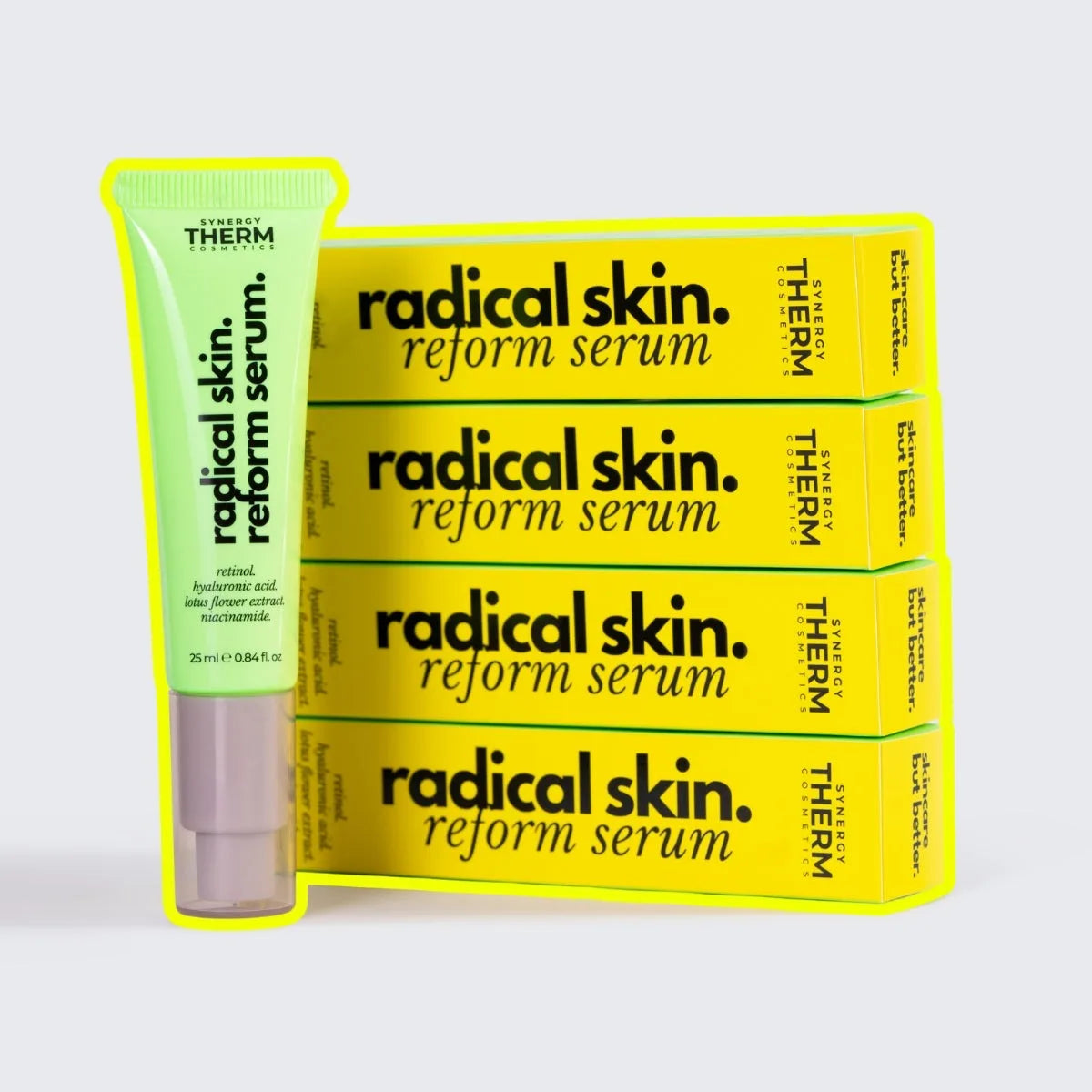 Ser seboregulator, Radical Skin Reform Serum, ser cu Niacinamida, Retinol și Acid Hialuronic, echilibrează secreția de sebum