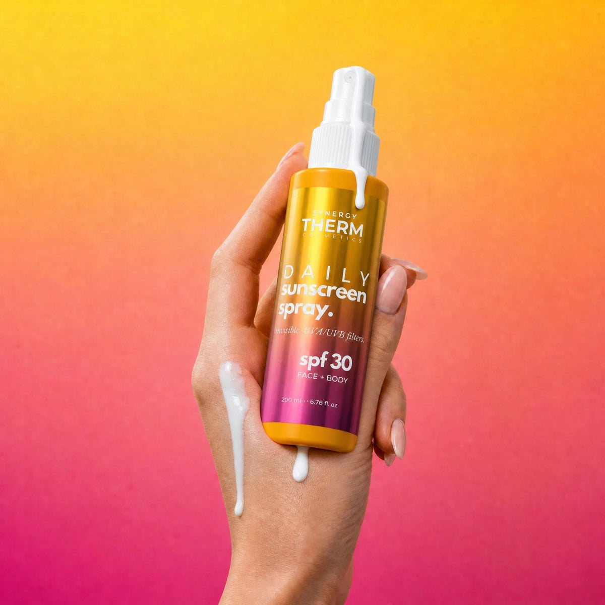 Daily Sunscreen Spray SPF 30, Protecție Solară Lejerǎ, UVA/UVB, Absorbție Rapidă, Fără Urme Albe, 200ML