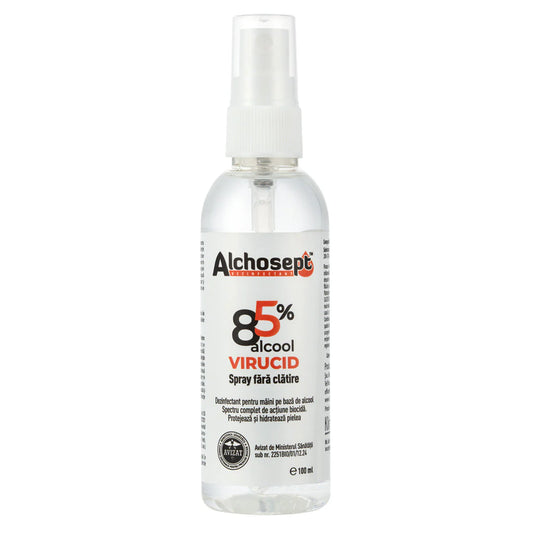 Alchosept® Dezinfectant profesional pentru mâini și piele cu alcool 85% 100ml