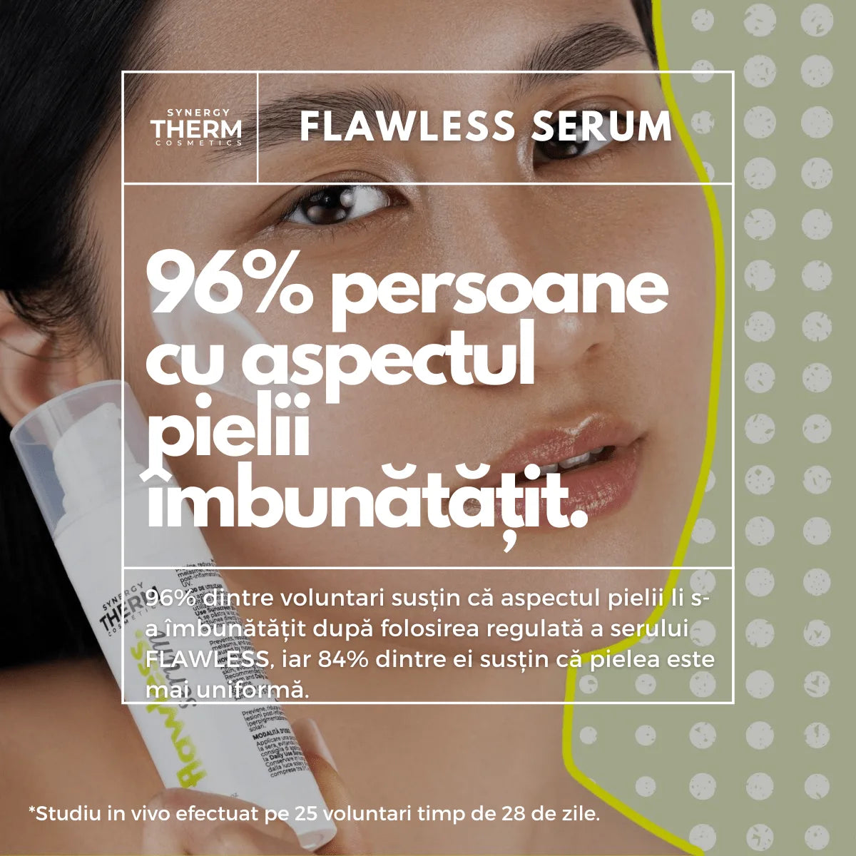 Ser Pete Hiperpigmentare, Flawless Serum, cu Acid Tranexamic, Arbutină și Niacinamide