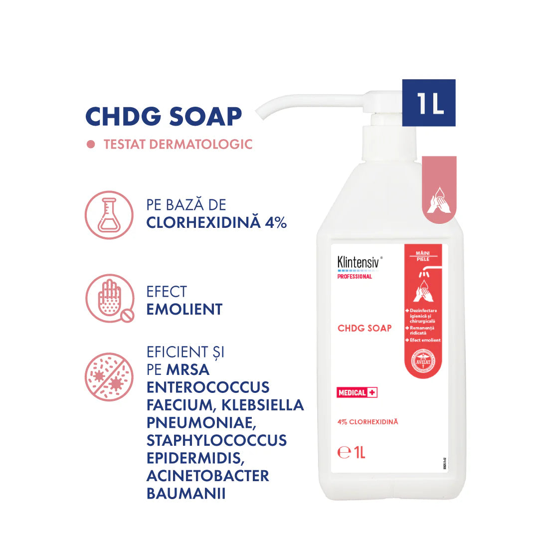Klintensiv® CHDG Soap - sapun igienic și chirurgical 4 % clorhexidină