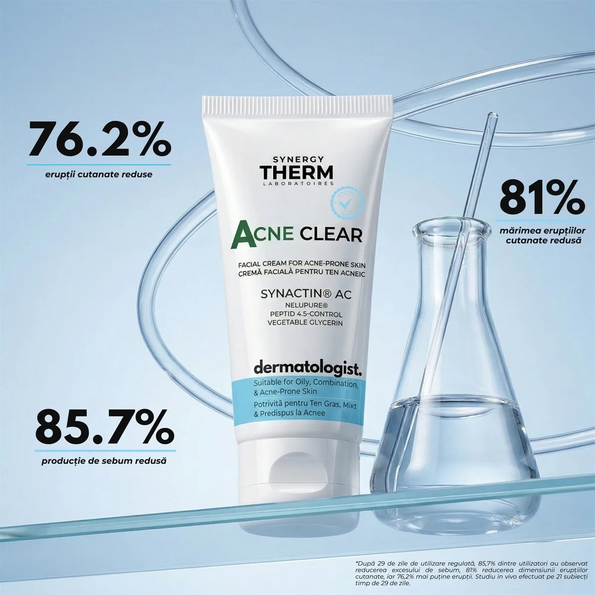 Cremă anti-acnee – Acne Clear – pentru tenul problematic 50 ml