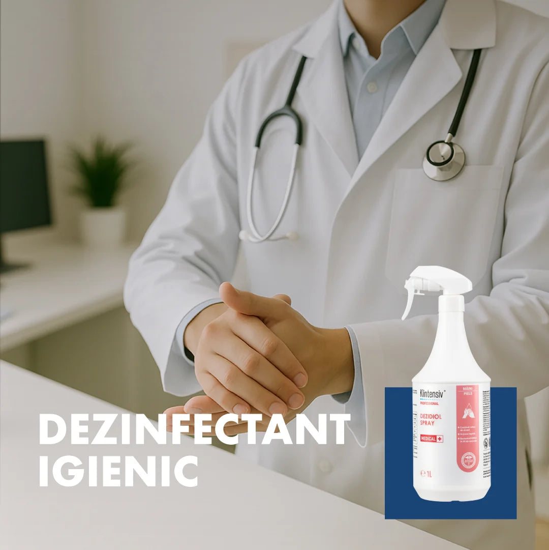 Dezidiol® Spray Dezinfectant maini si piele cu doi alcooli și clorhexidină 1000ML