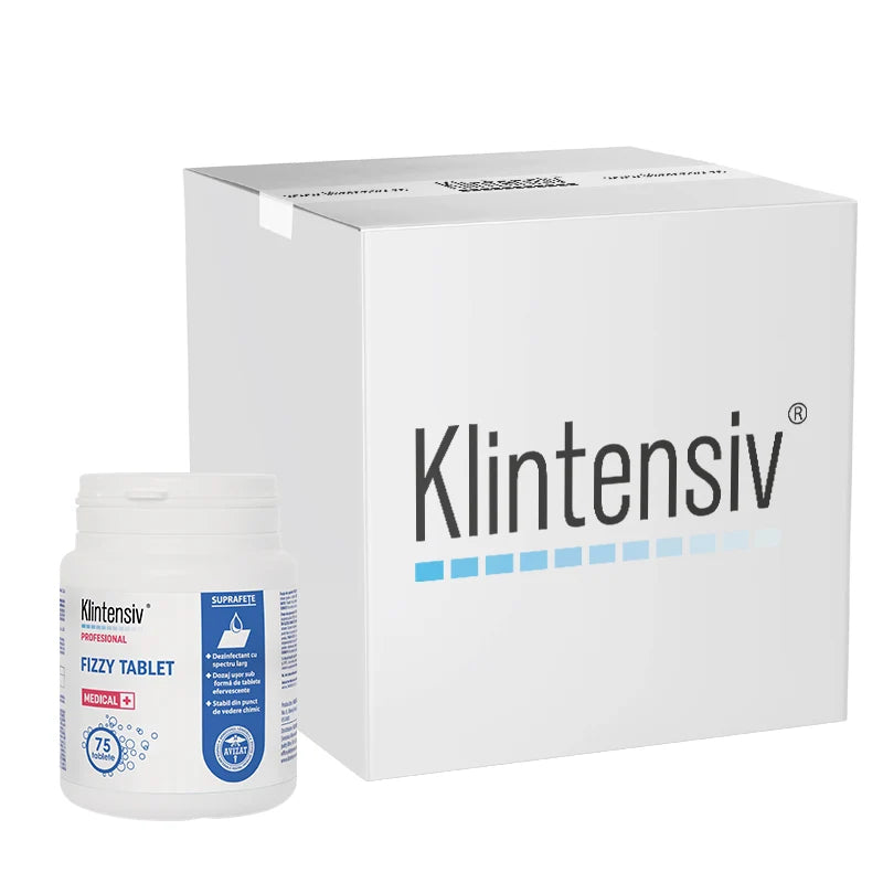 Klintensiv® Fizzy Tablet Dezinfectant Efervescent Multifuncțional, 75 bucati