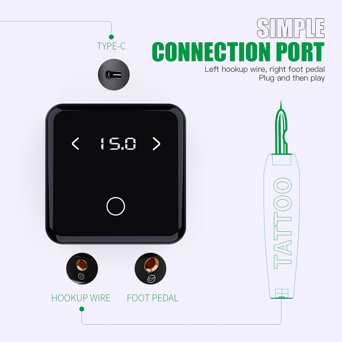 Sursa de alimentare aparat micropigmentare/tatuaj MAST P160 Dual Mode