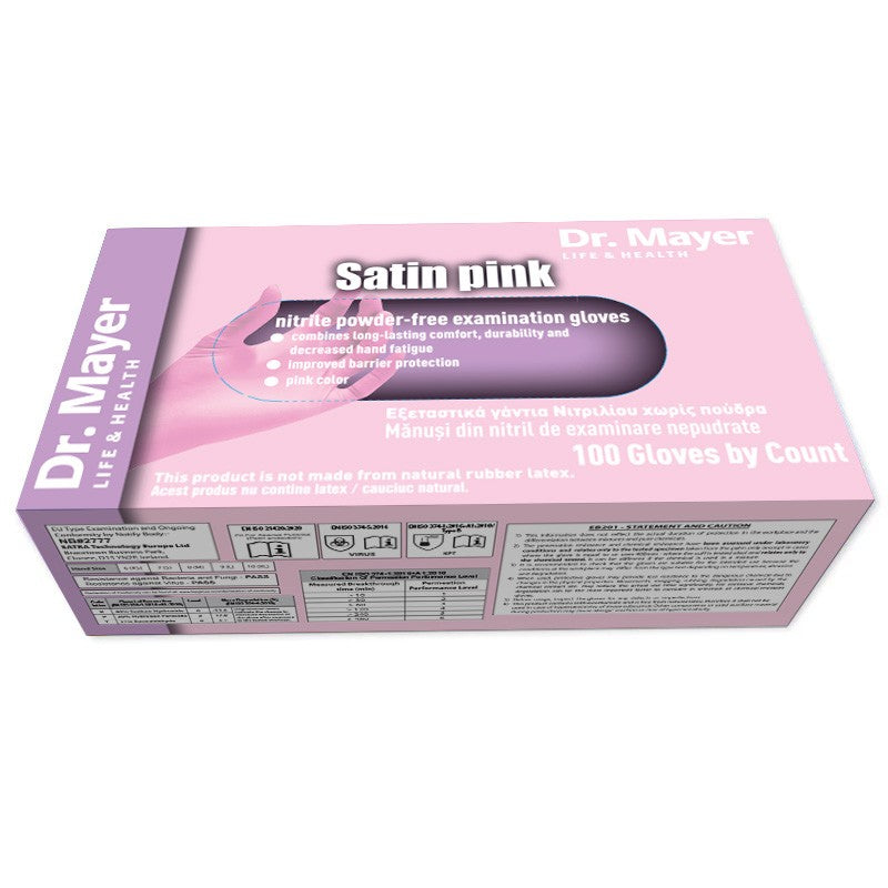 Manusi Examinare Nitril Satin Pink Dr. Mayer