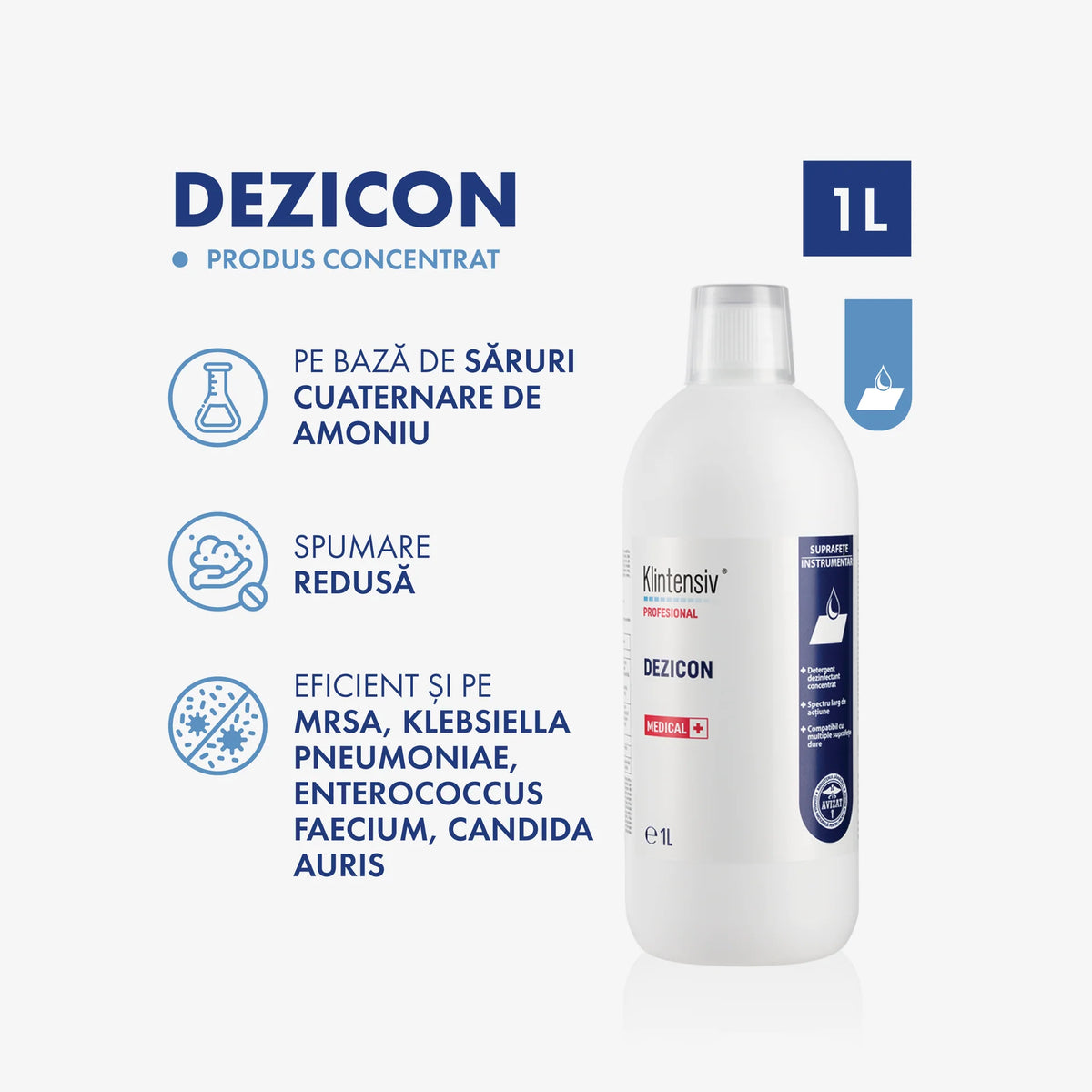 Klintensiv® Dezicon Dezinfectant concentrat de nivel inalt 1000 ML