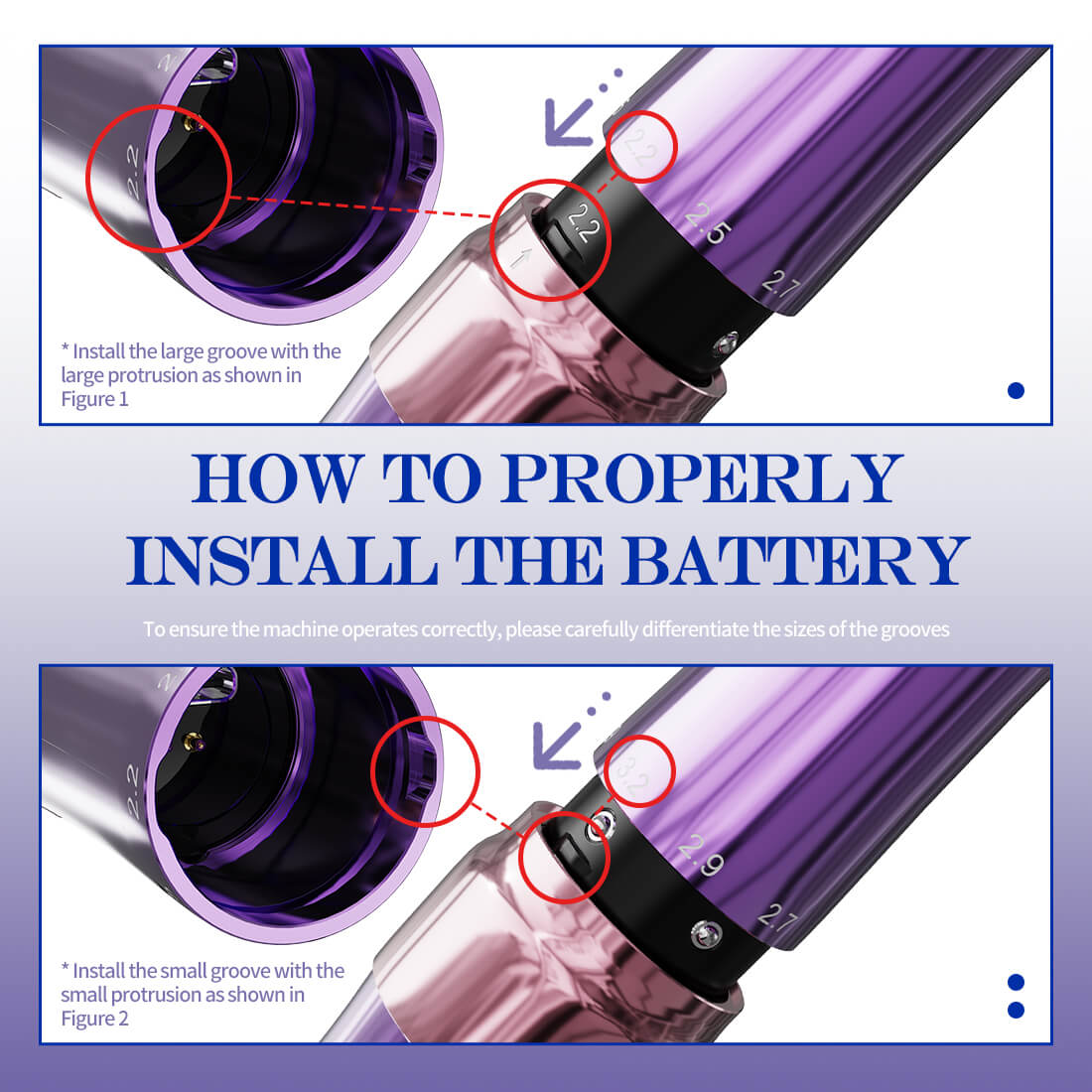 Aparat micropigmentare MAST P60, 2 baterii, PURPLE