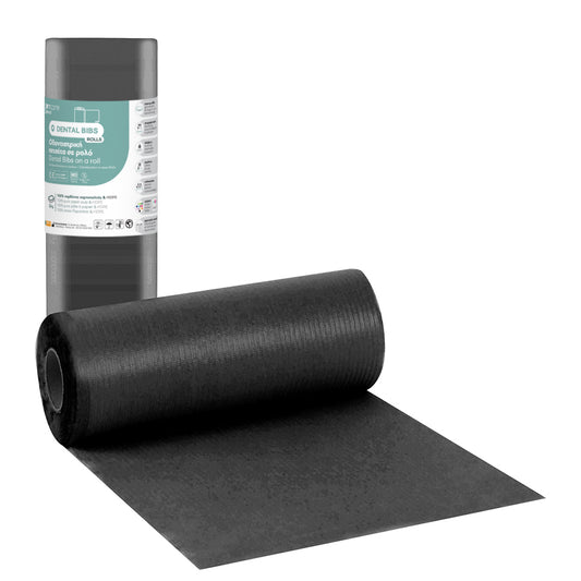 Bavete Dentare la Rola Soft Care Standard 29 x 38 cm – Negru (132 bucati)