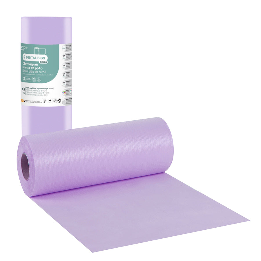 Bavete Dentare la Rola Soft Care Standard 29 x 38 cm – Mov (132 bucati)