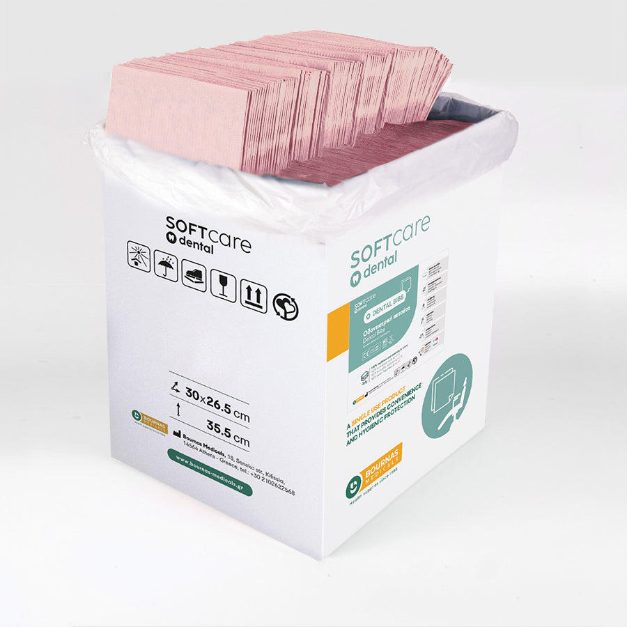 Bavete Soft Care Standard 2 straturi 33x45 cm - Roz (500 bucati)