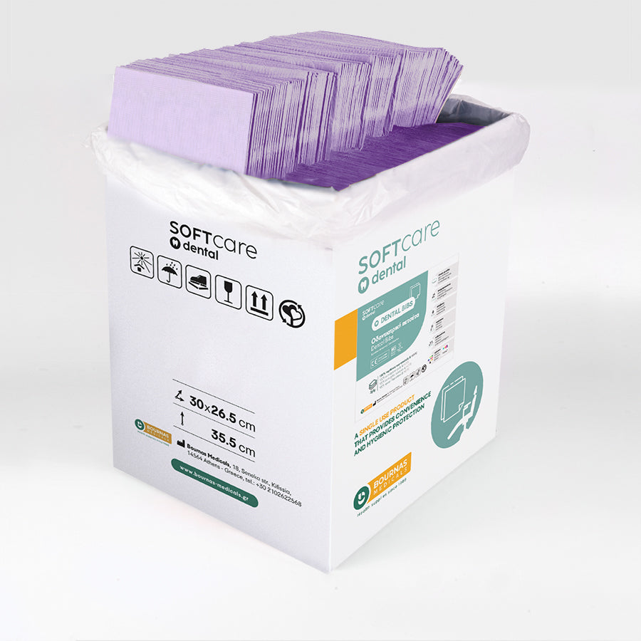 Bavete Soft Care Standard 2 straturi 33x45 cm - Mov (500 bucati)