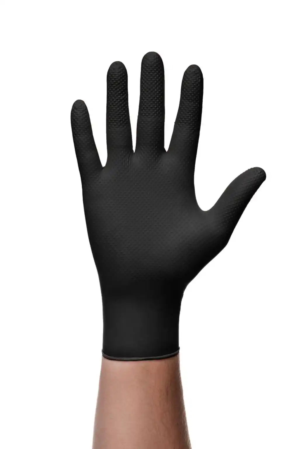 Mercator GoGrip Black – Manusi nitril negre fara pudra, 50 bucati