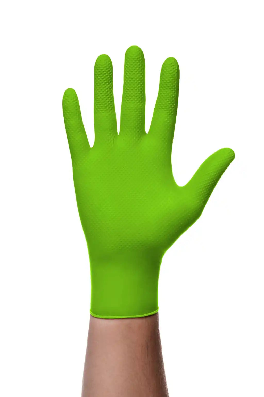 Mercator GoGrip Green – Manusi nitril verzi fara pudra, 50 bucati