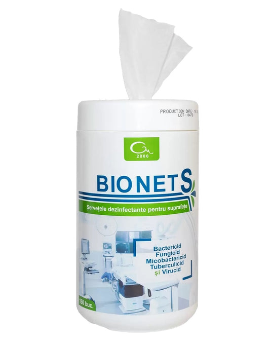 Servetele dezinfectante suprafete - 150 buc (Bionet S)