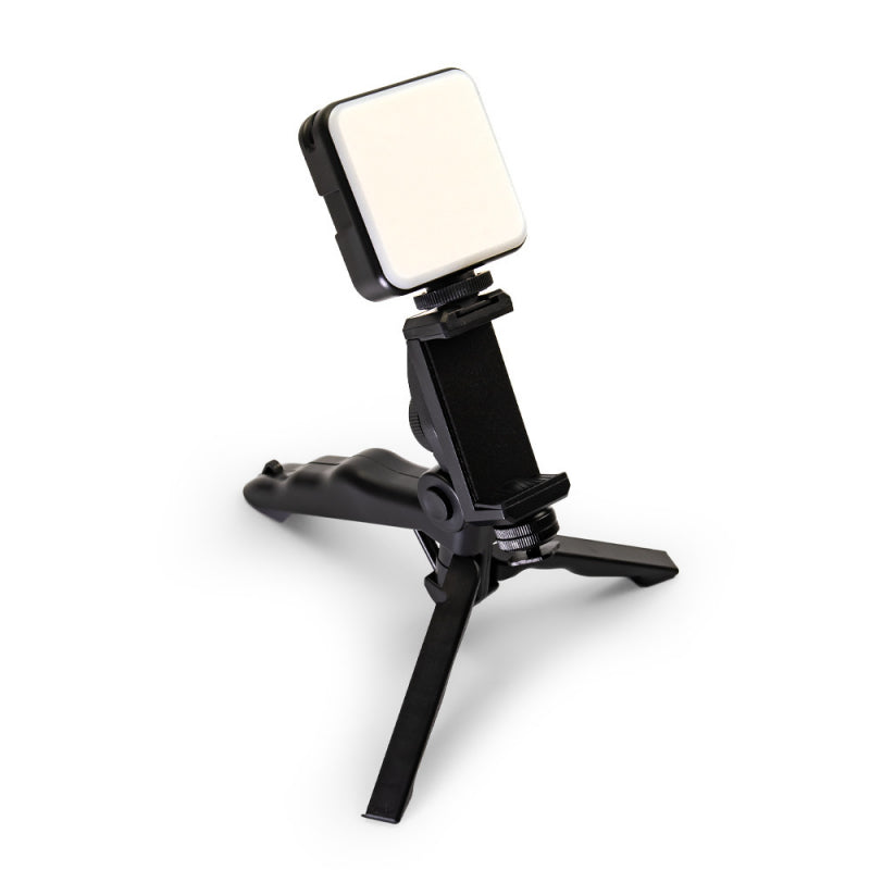 Lampa led pentru telefon cu trepied