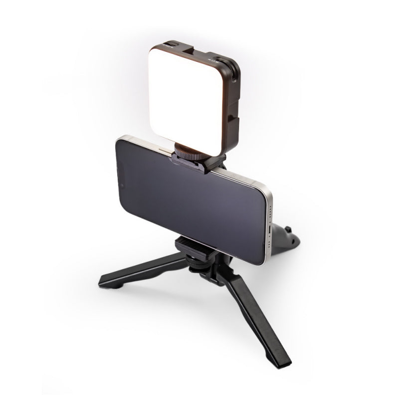 Lampa led pentru telefon cu trepied
