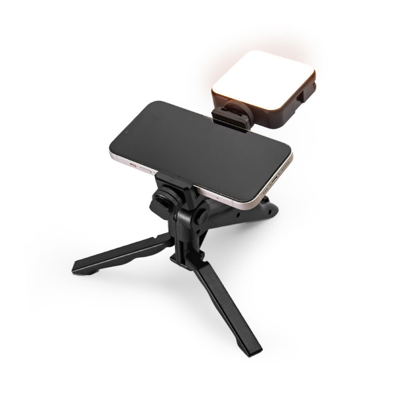 Lampa led pentru telefon cu trepied