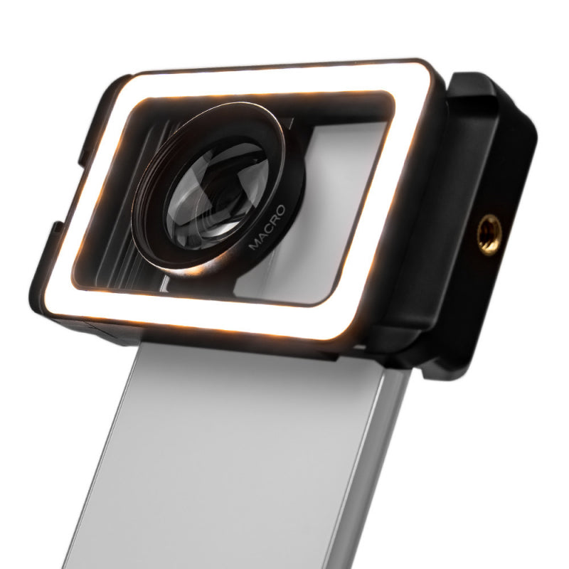 Lumina led cu obiectiv macro