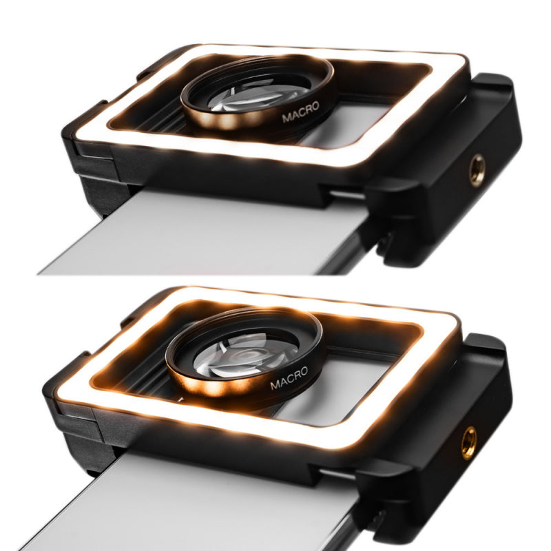 Lumina led cu obiectiv macro