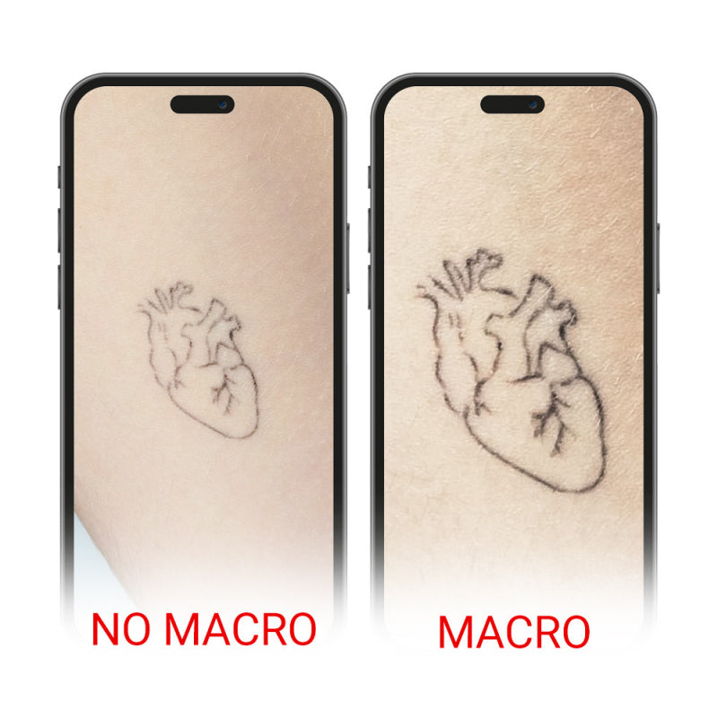 Lumina led cu obiectiv macro