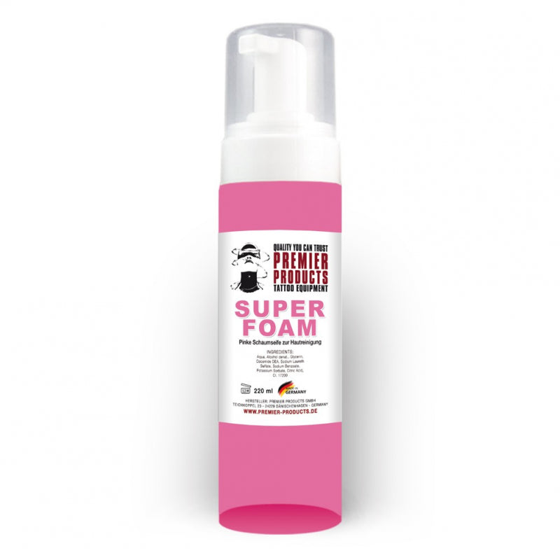 Pink Super Foam Tattoo - Spuma Curatare si Calmarea Pielii 220ml