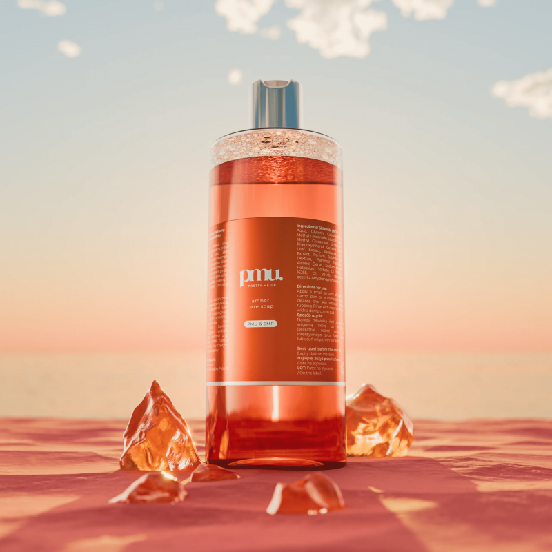 Sapun profesional pentru curatare - PMU Pretty Me Up Amber Care Soap 500 ml