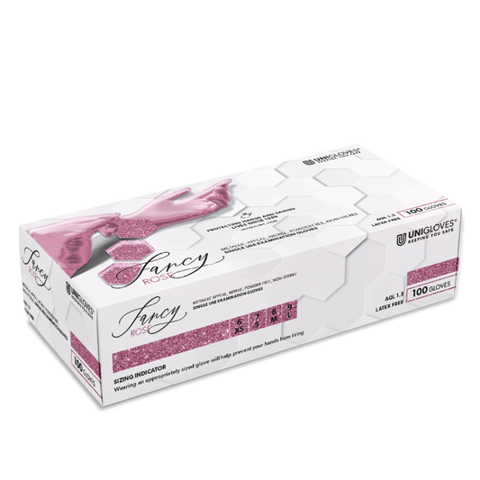 Manusi nitril Unigloves FANCY ROSE , uz medical si profesional