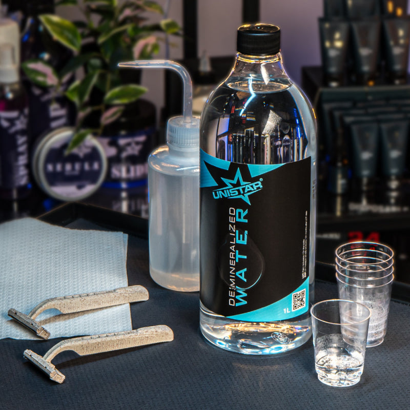 Apa Demineralizata (distilata) UNISTAR 1L – Pentru Igiena si Proceduri Tattoo