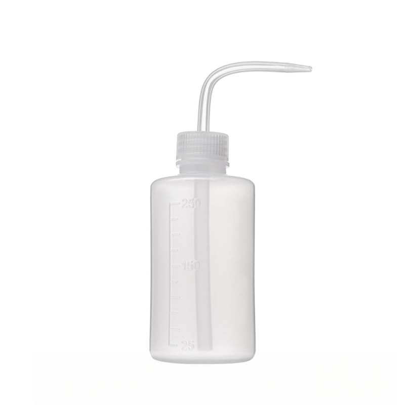 Sticla de spalare din plastic, 250 ml – ideala pentru laborator si uz general